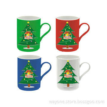 Ceramic Mugs in Xmas Design, Ideal for Gift Purposes, Microwave/Dishwasher/Food Safe